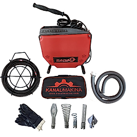 Tıkalı Gider Açma Makinesi Tekli Set 16 mm